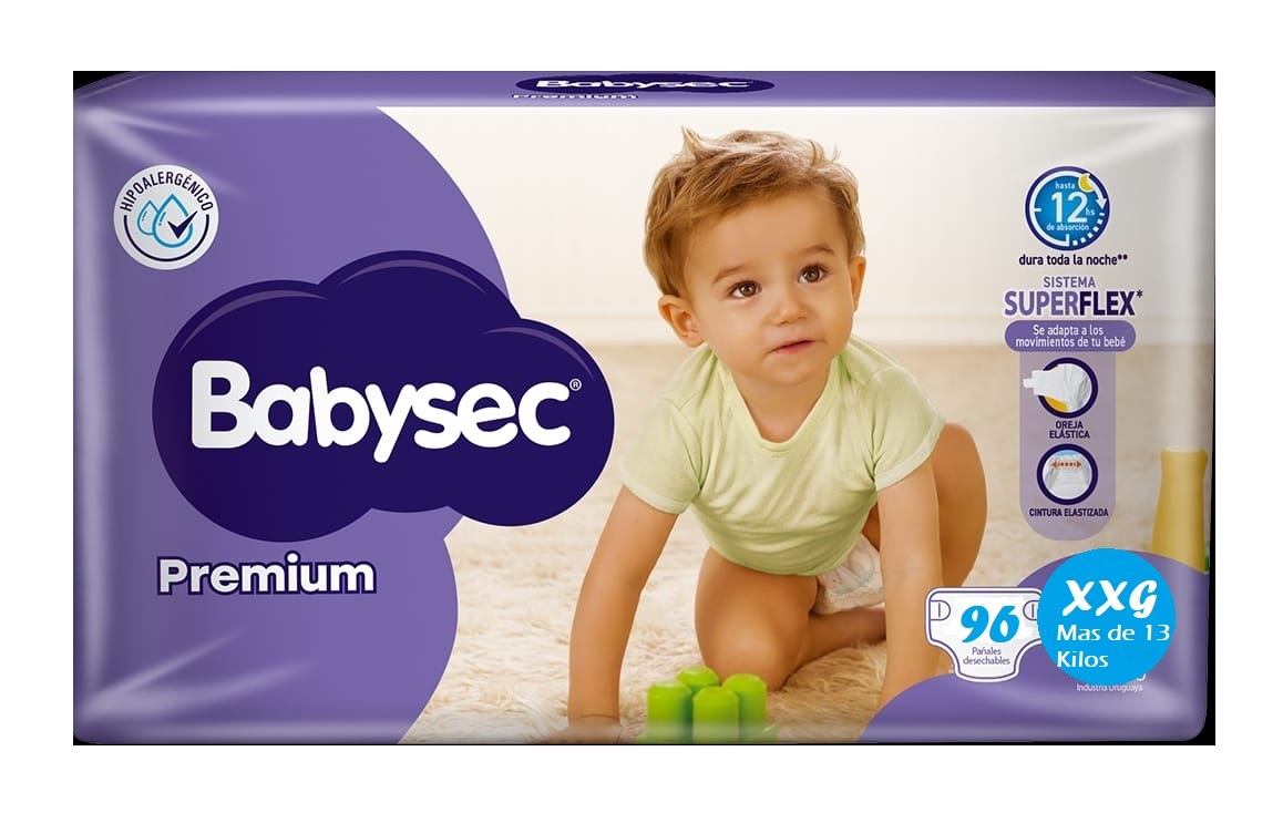 Babysec Premium XXG x 96 unidades