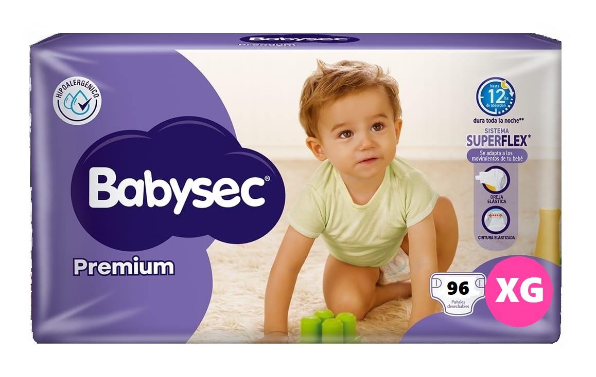 Babysec Premium XG x 96 unidades