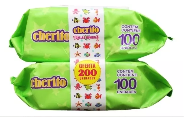 Toalla humeda Cherito x 200 unidades