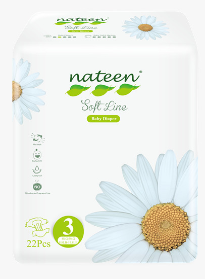 Nateen soft line Talle 3 x 22 unidades