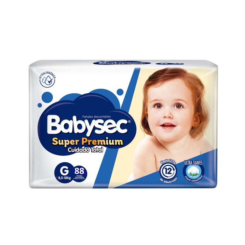 Babysec cuidado total G x 88 unidades