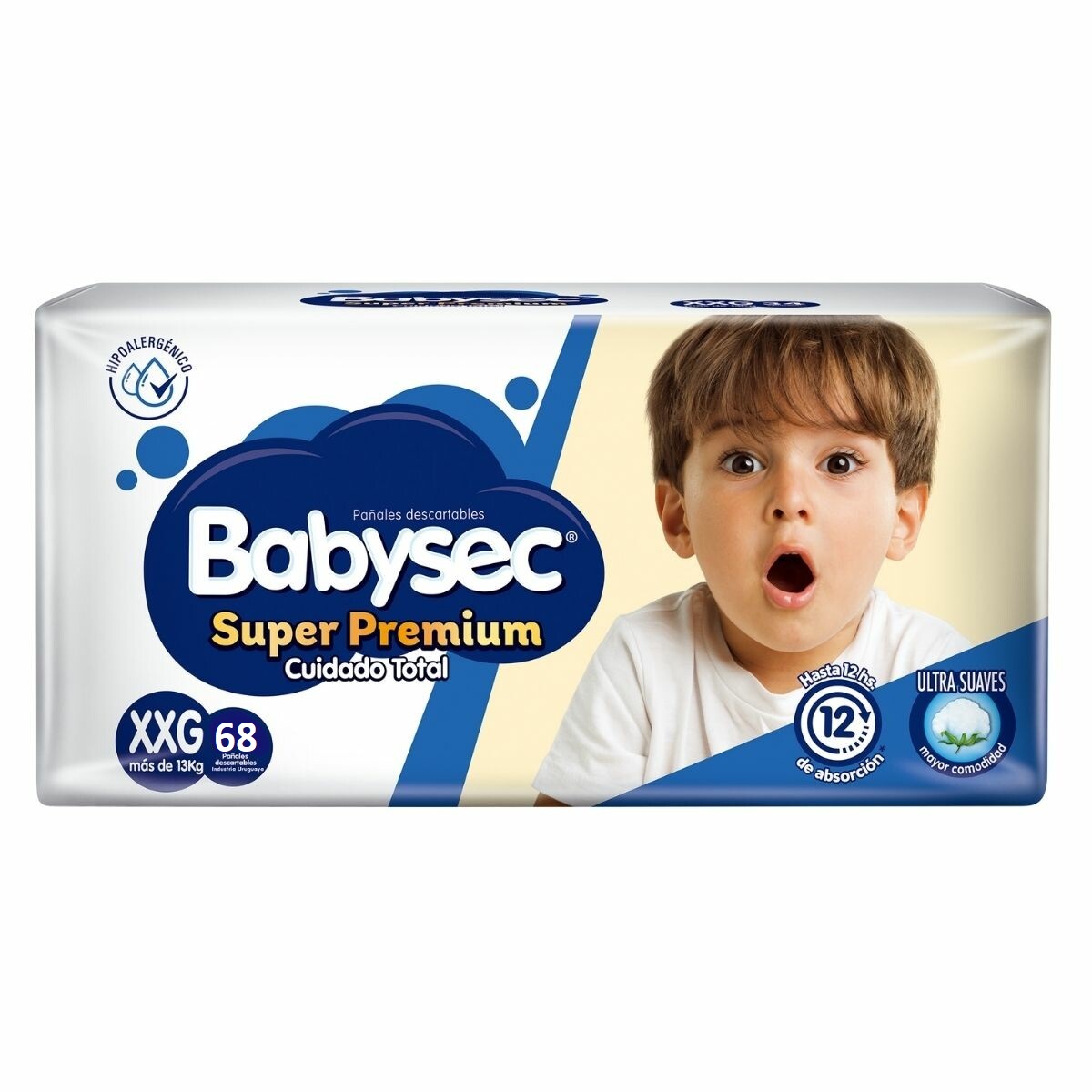 Babysec cuidado total XXG x 68 unidades
