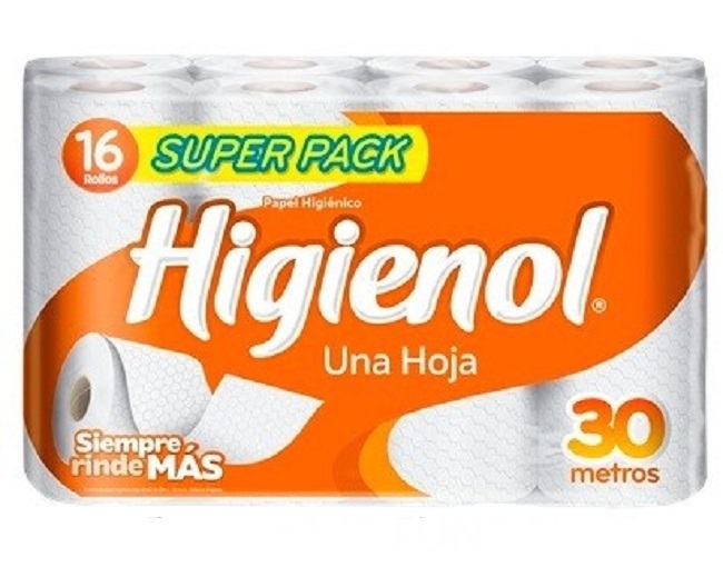 Higienol Blanco x 16 rollos x 30 metros
