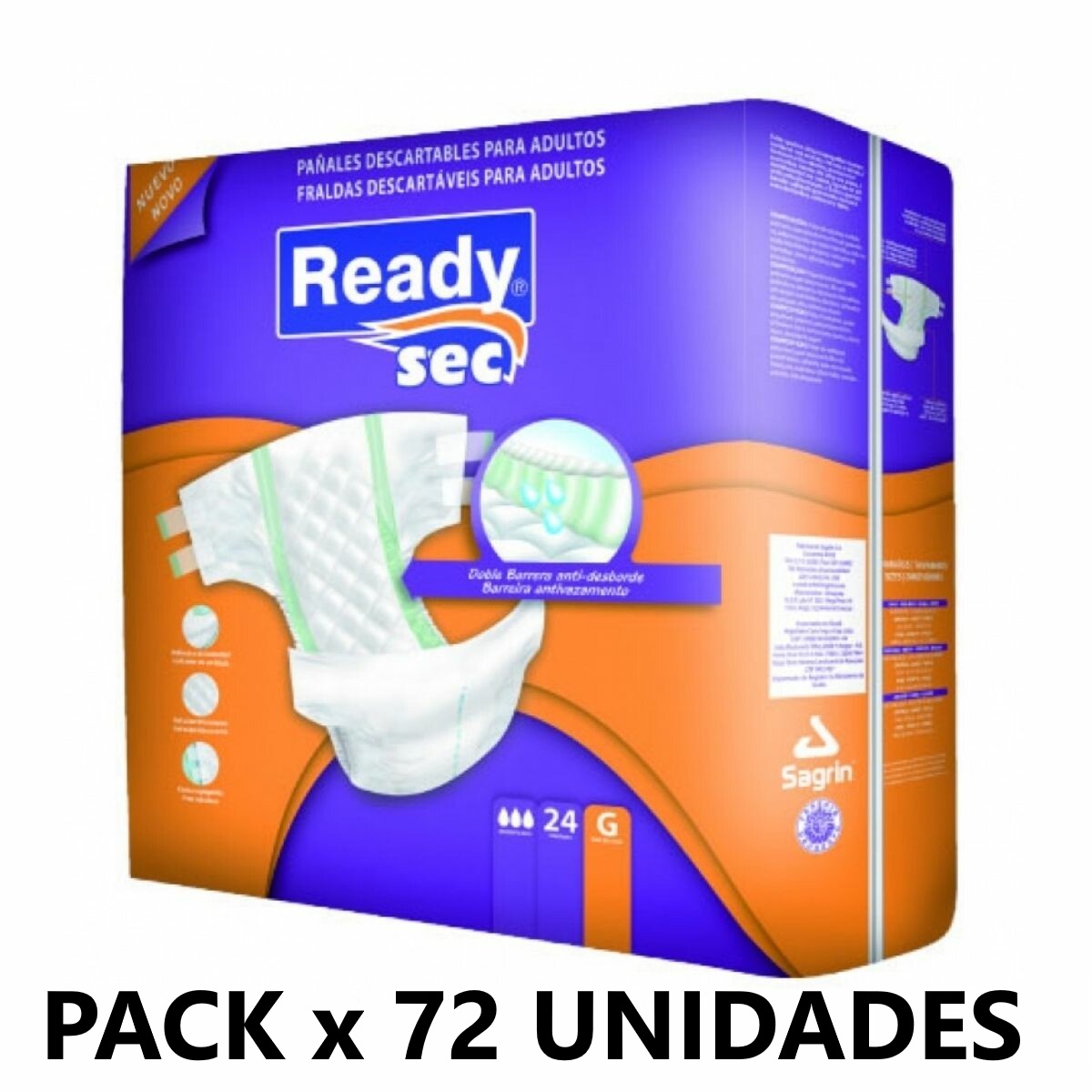 Ready sec Pack G x 72 unidades