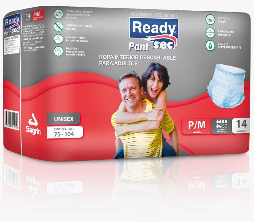 Ready sec pants P/M x 14 unidades