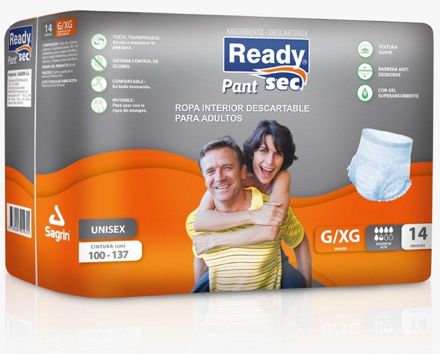 Ready sec pants G/XG x 14 unidades