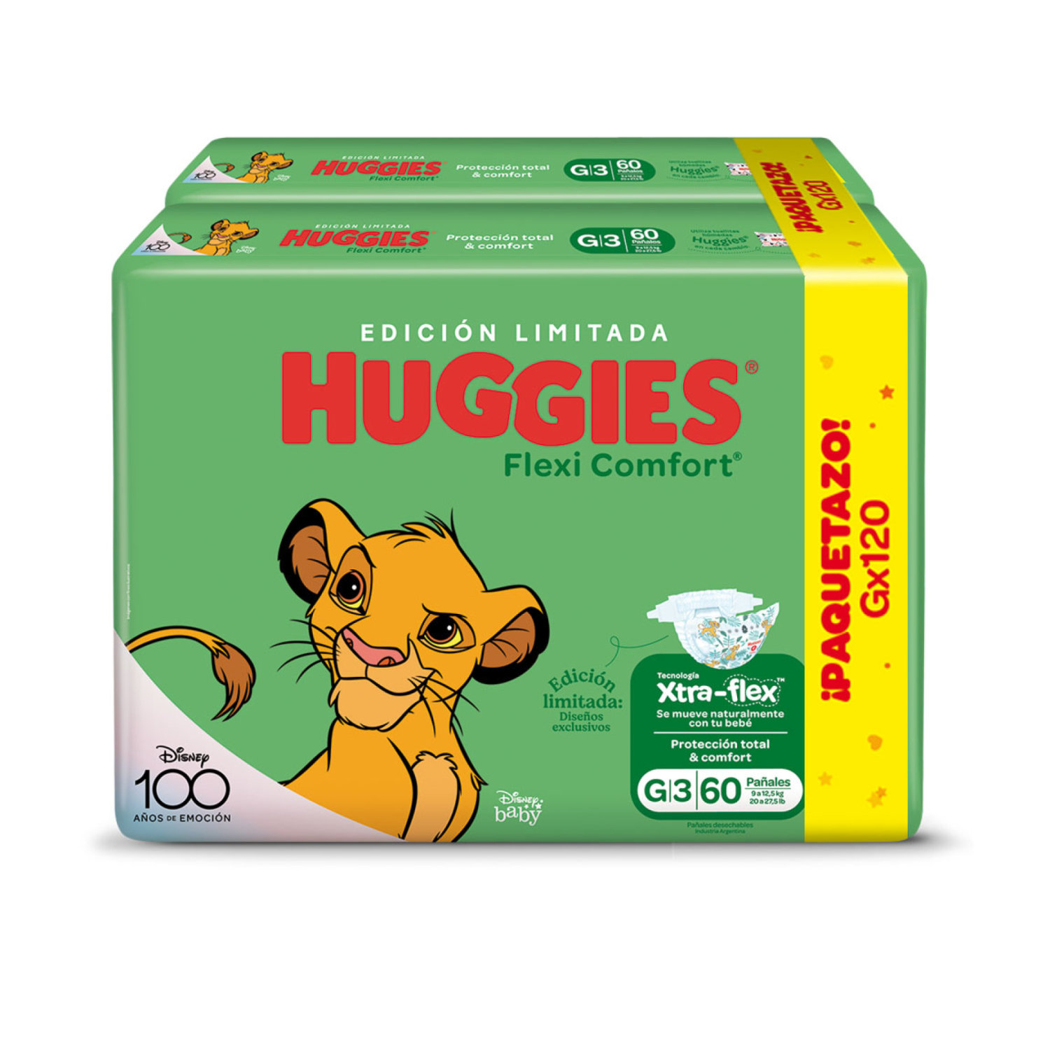 Huggies flexi comfort G x 120 unidades