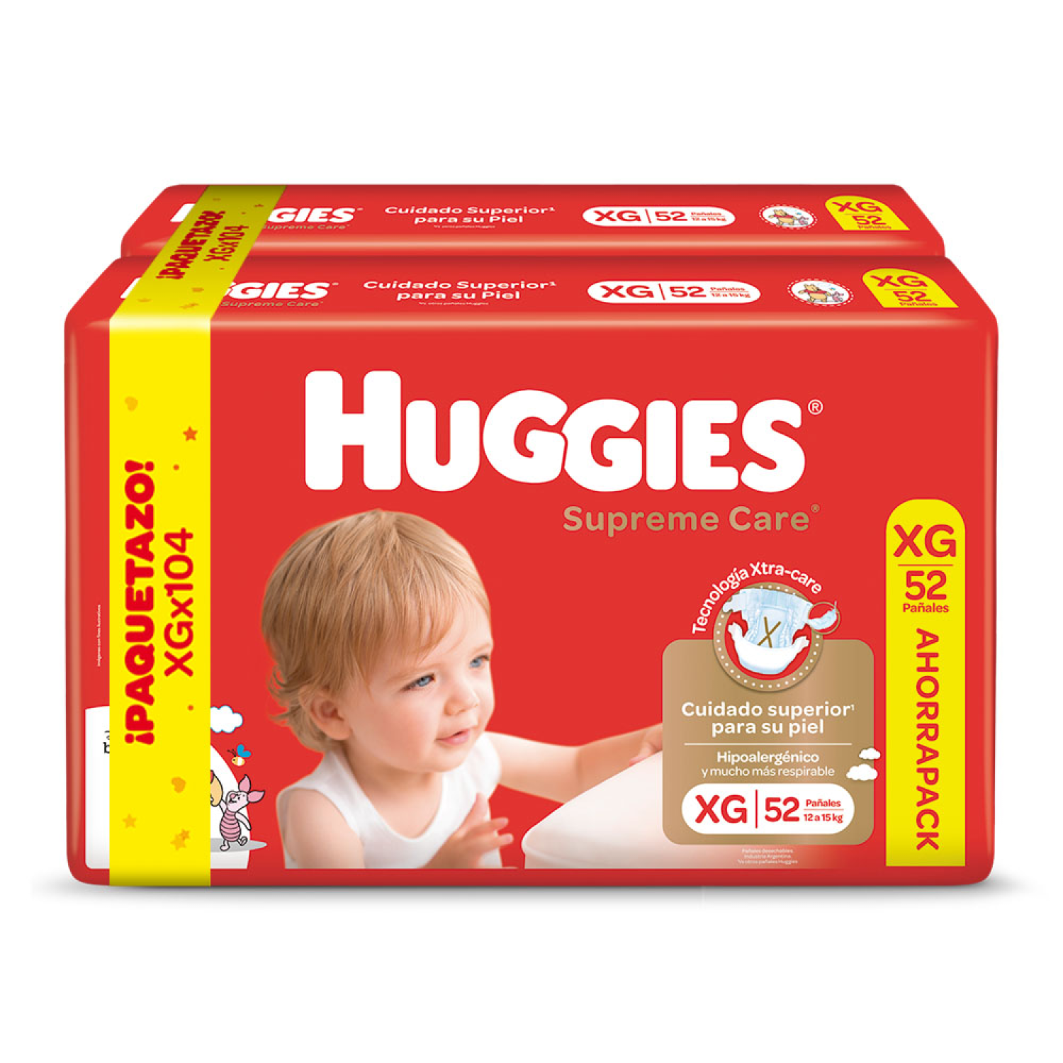 Huggies Supreme XG x 104 unidades