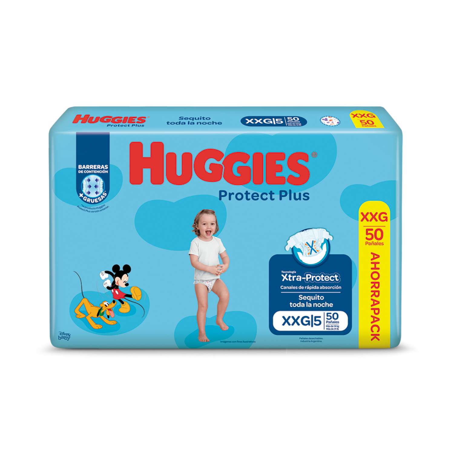 Huggies protect plus XXG x 50 unidades