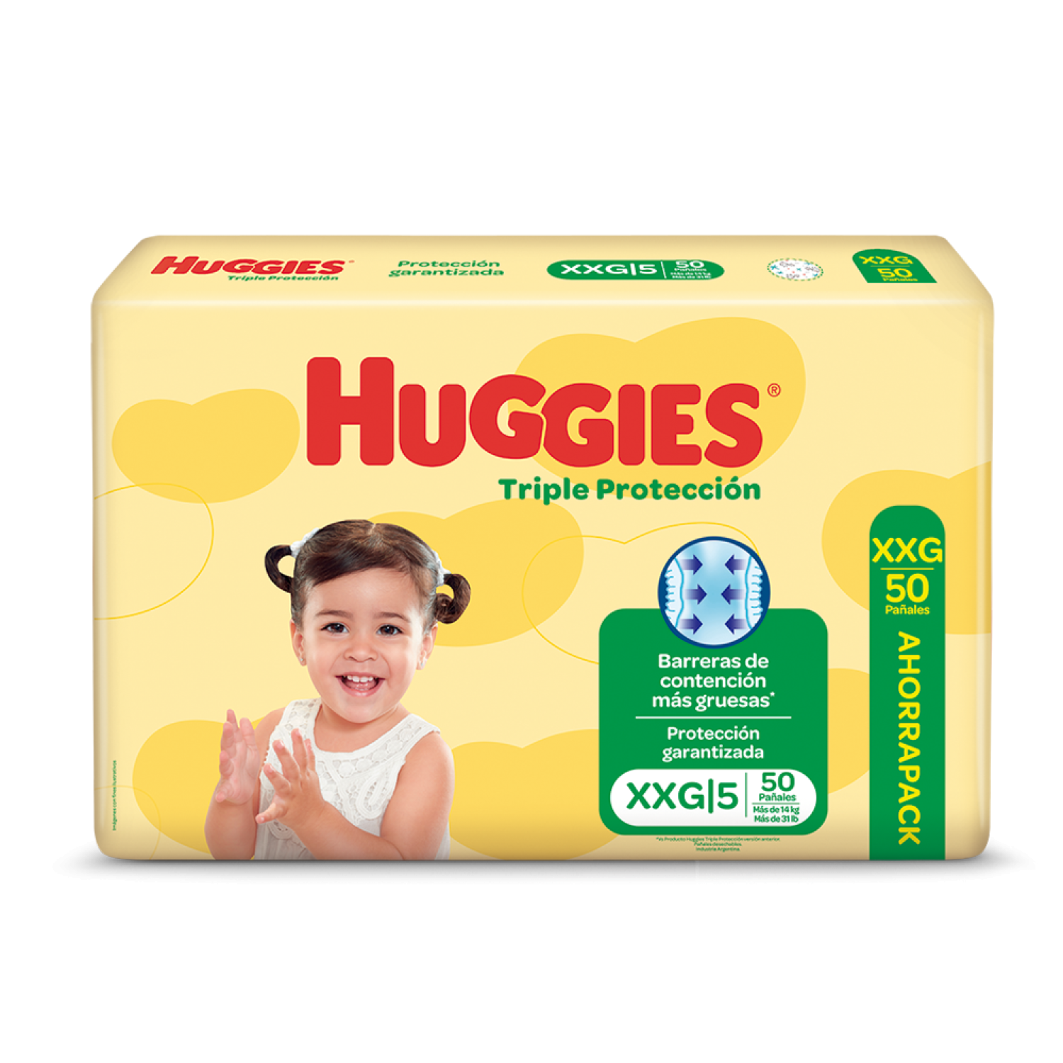 Huggies classic T. proteccion XXG x 50 unidades