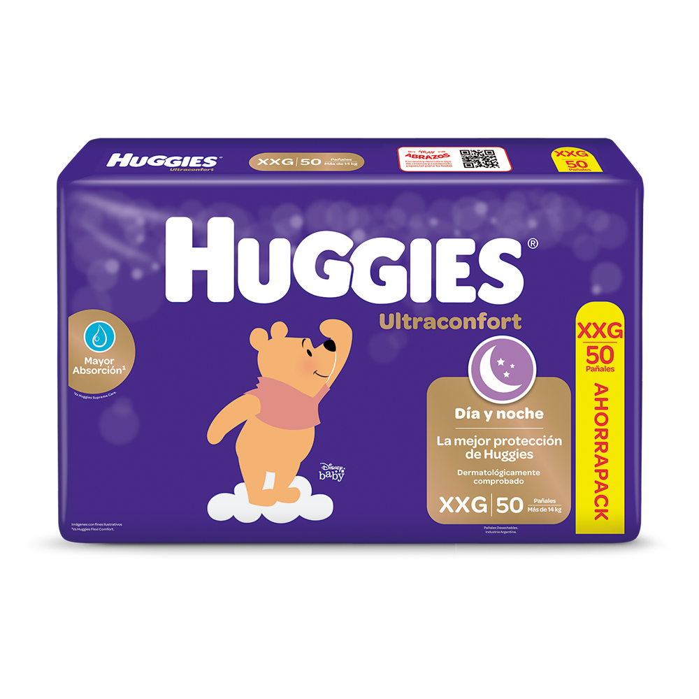 Huggies Dia y noche Ultraconfort XXG x 50 unid