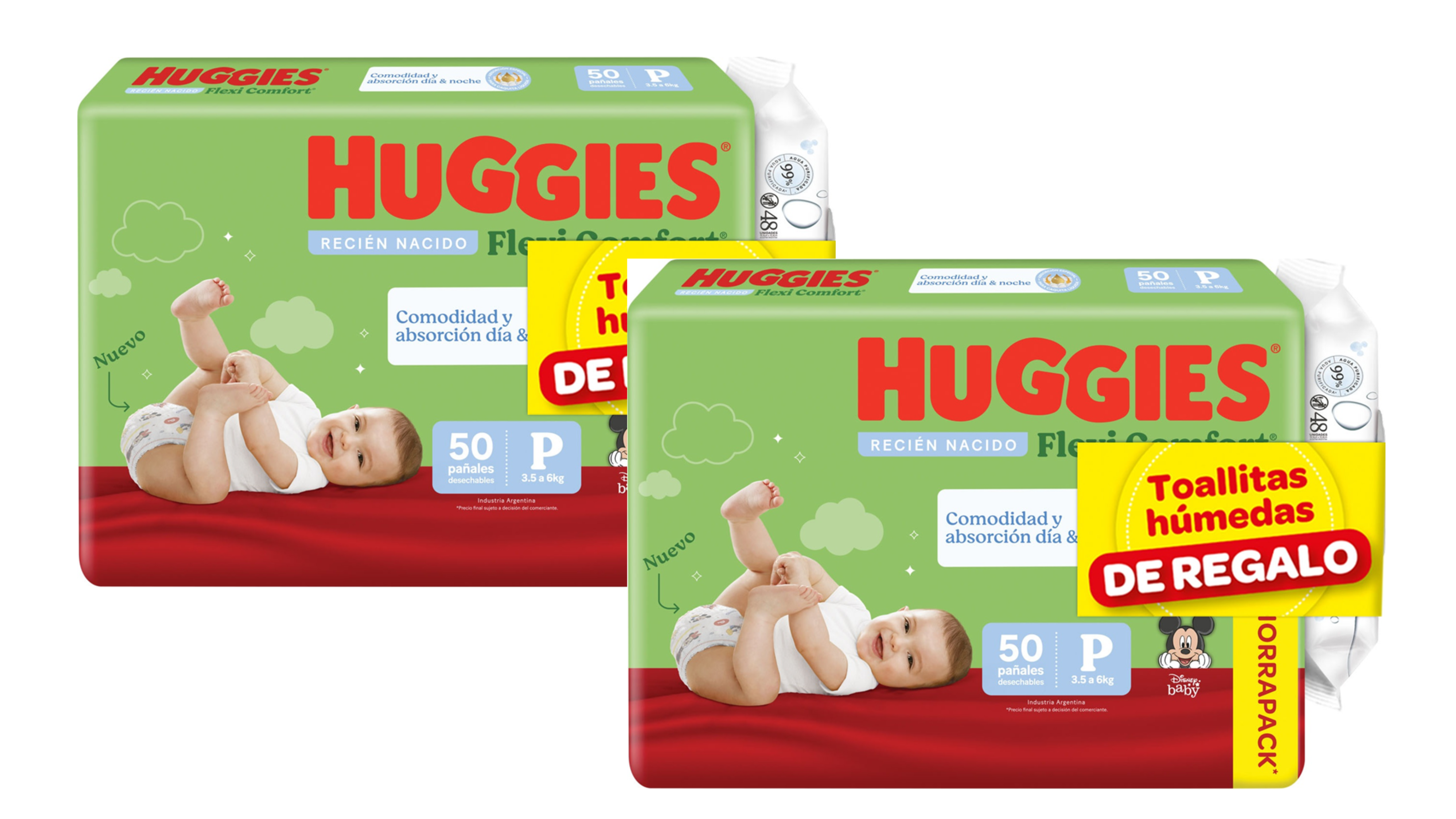 Huggies flexi comfort P x 100 + 96 Th de regalo
