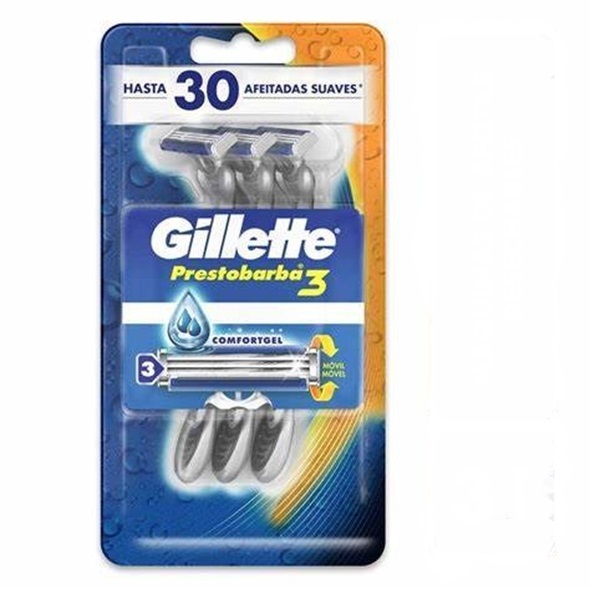 Gillette prestobarba 3 - Pack x3 Caballero