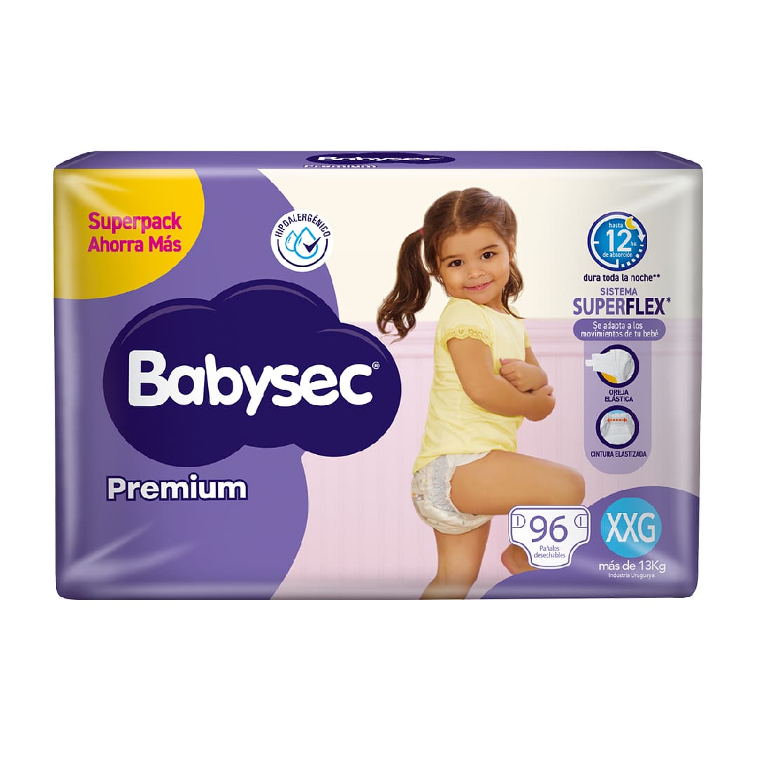 Babysec Premium XXG x 96 unidades
