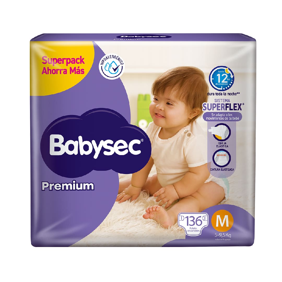 Babysec premium M x 136 unidades
