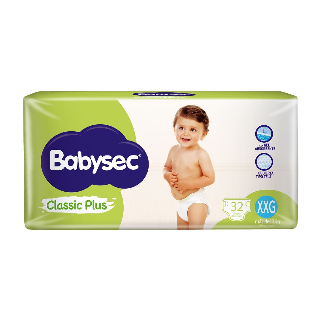 Babysec clasico XXG x 32 unidades