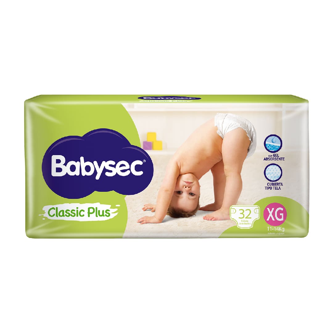 Babysec clasico XG x 32 unidades