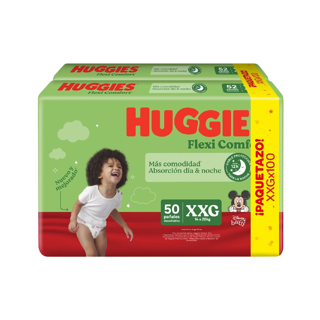 Huggies Flexi Comfort XXG x 100 Paquetazo 
