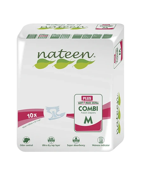 Nateen pañales para adulto M x 10 unid.