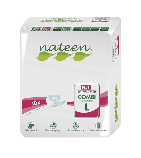 Nateen pañales para adulto L x 10 unid.