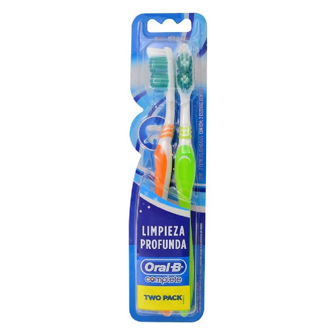 Cepillo dental Oral B Complete x 2 unidades