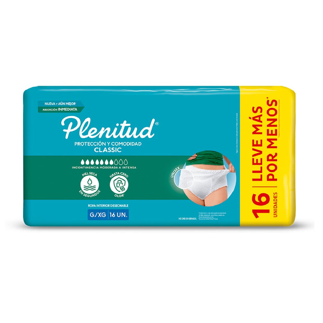 Plenitud pants CLASSIC G / XG x 16 unidades