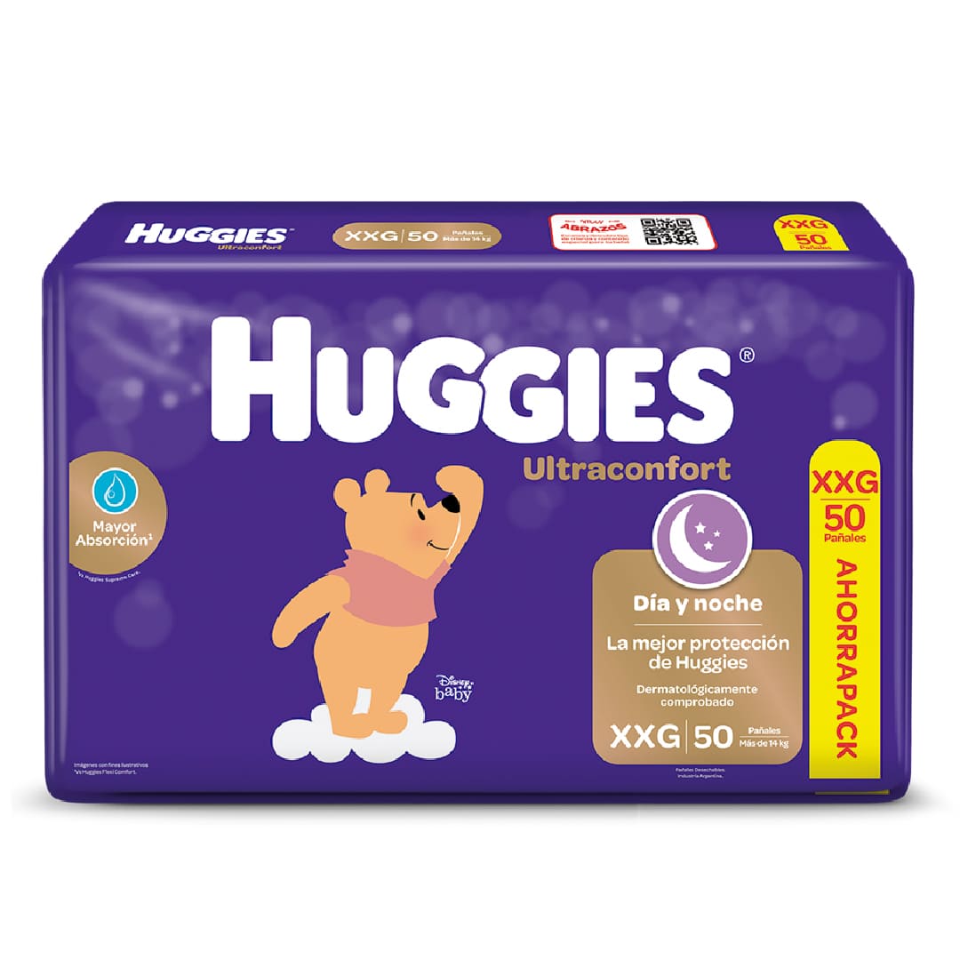 Huggies Dia y noche Ultraconfort XXG x 50 unid