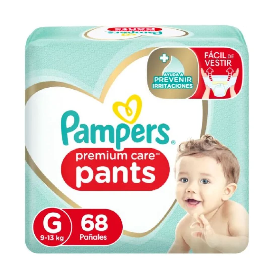 Pampers premium care pants G x 68 unid.