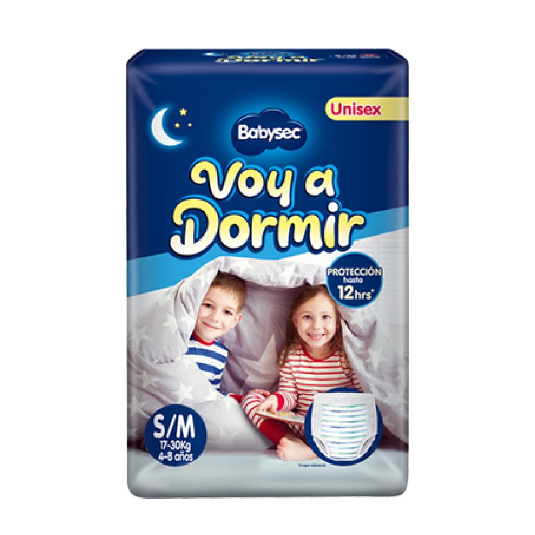 Babysec voy a dormir S/M x 14 unidades 