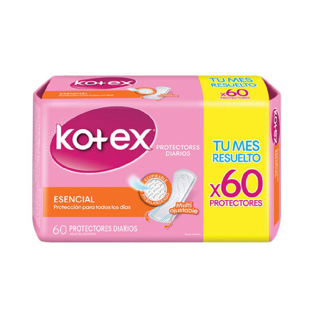 Kotex esencial protectores diarios x 60 unidades