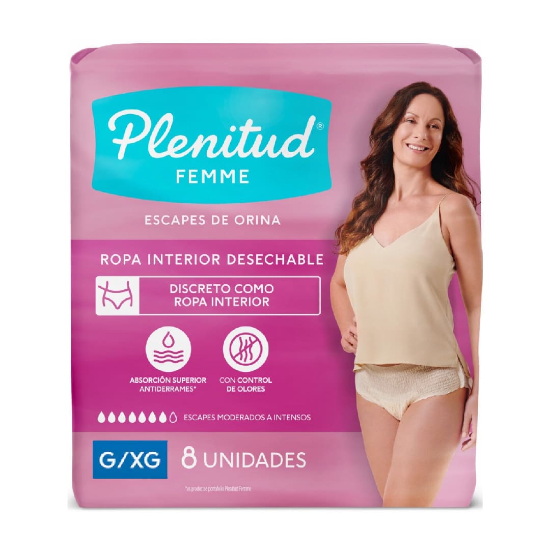 Plenitud femme G/XG x 8 unidades - Tipo ropa interior