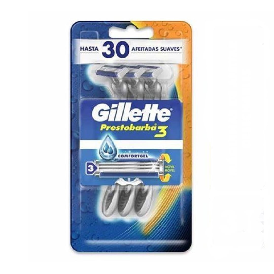 Gillette prestobarba 3 - Pack x3 Caballero