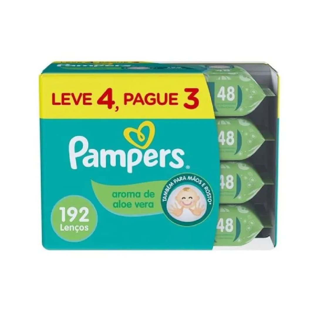 Pampers toalla humeda x 192 unidades ALOE