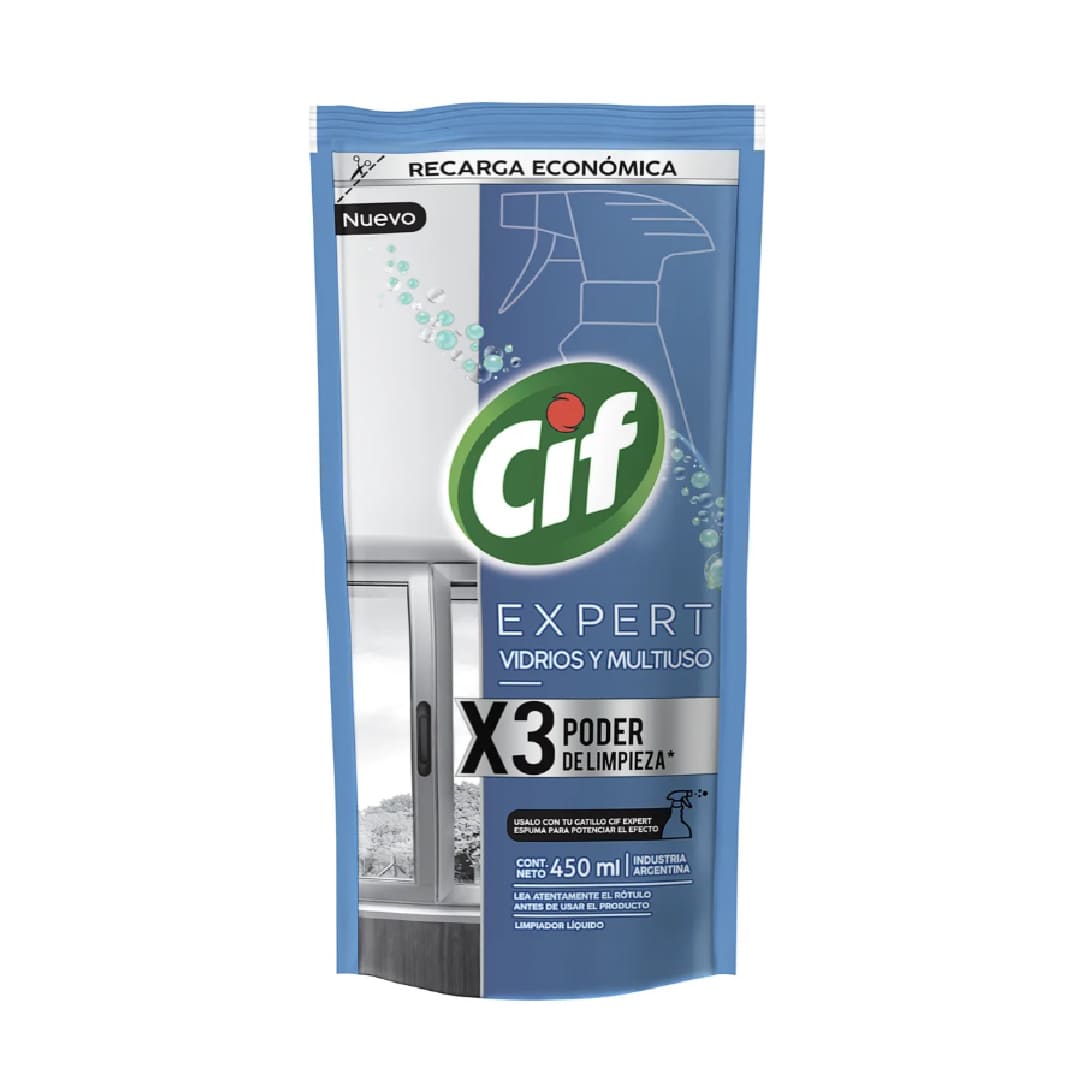Cif repuesto vidrios x 450ml
