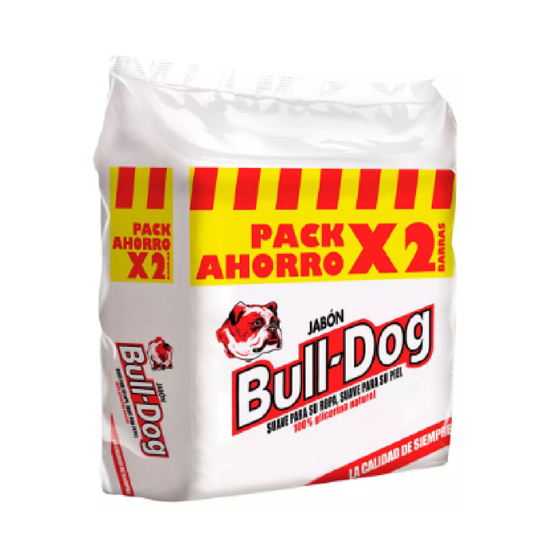 Jabon bull dog pack x2 unidades