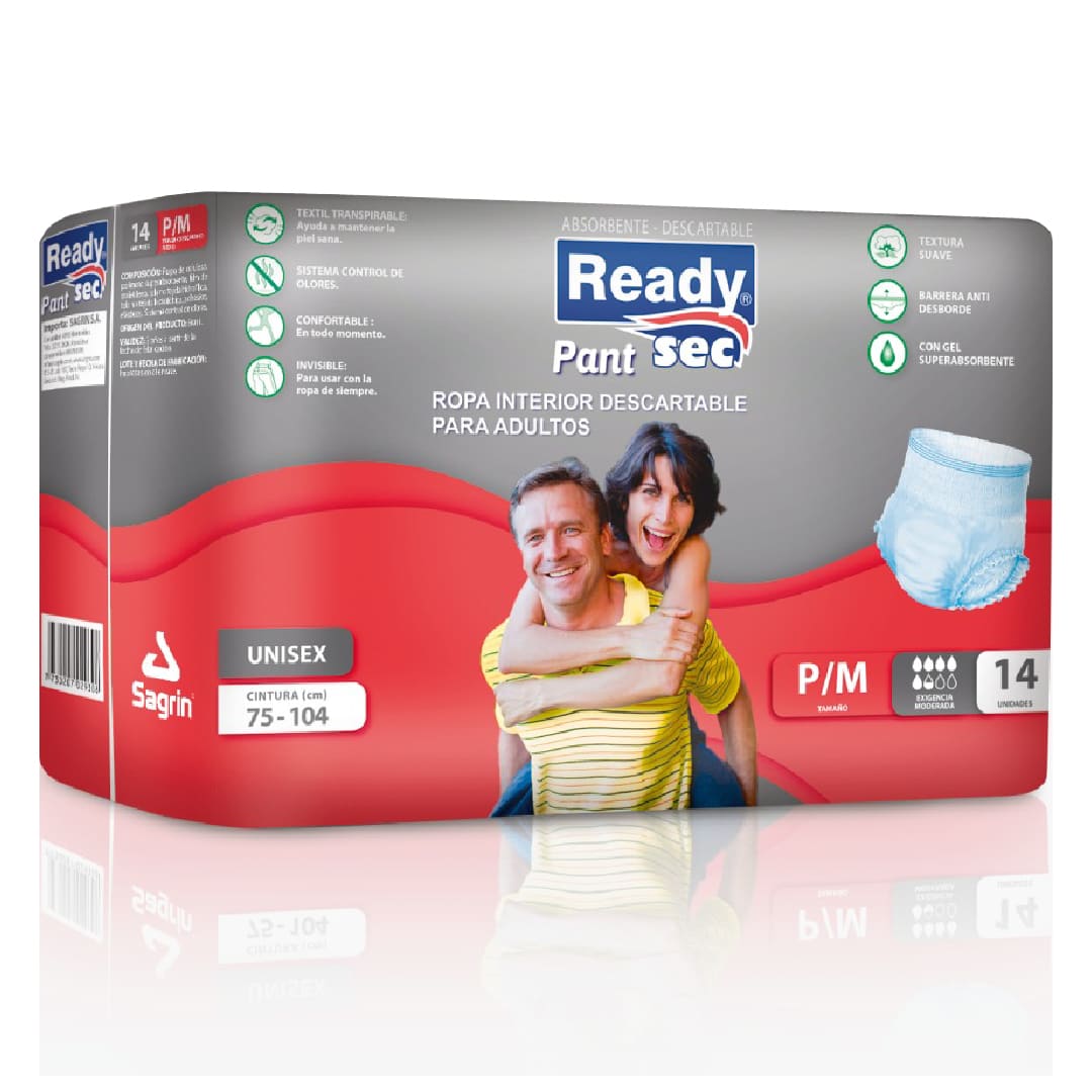 Ready sec pants P/M x 14 unidades