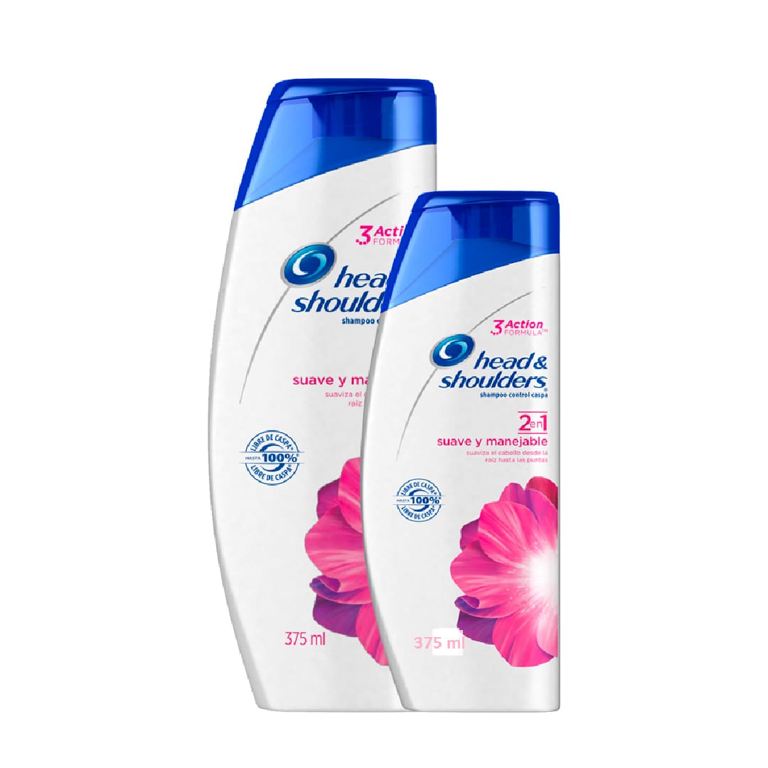 Head & Shoulders 2 en 1 x 375ml +180 ml