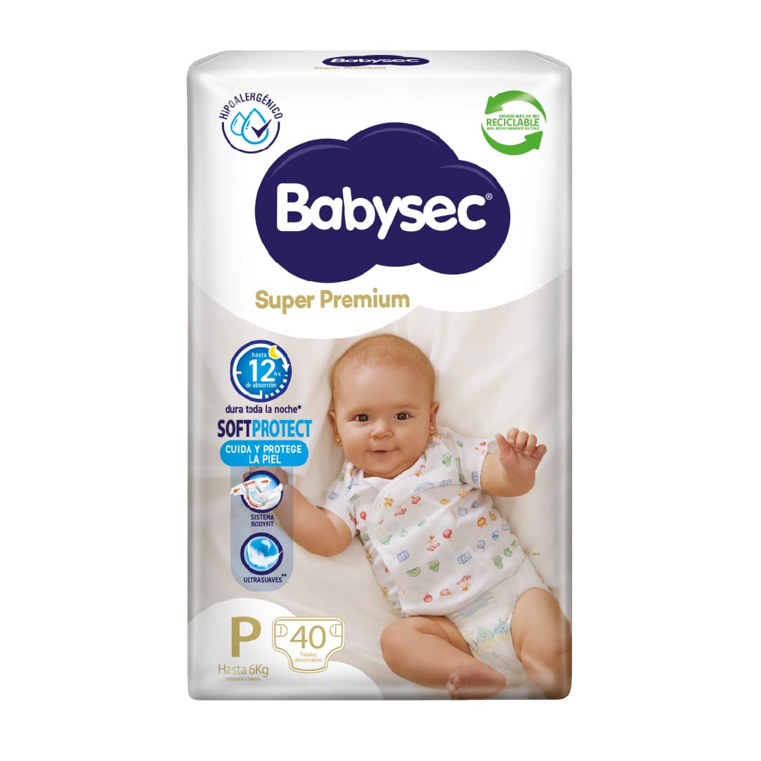 Babysec cuidado total P x 40 unidades