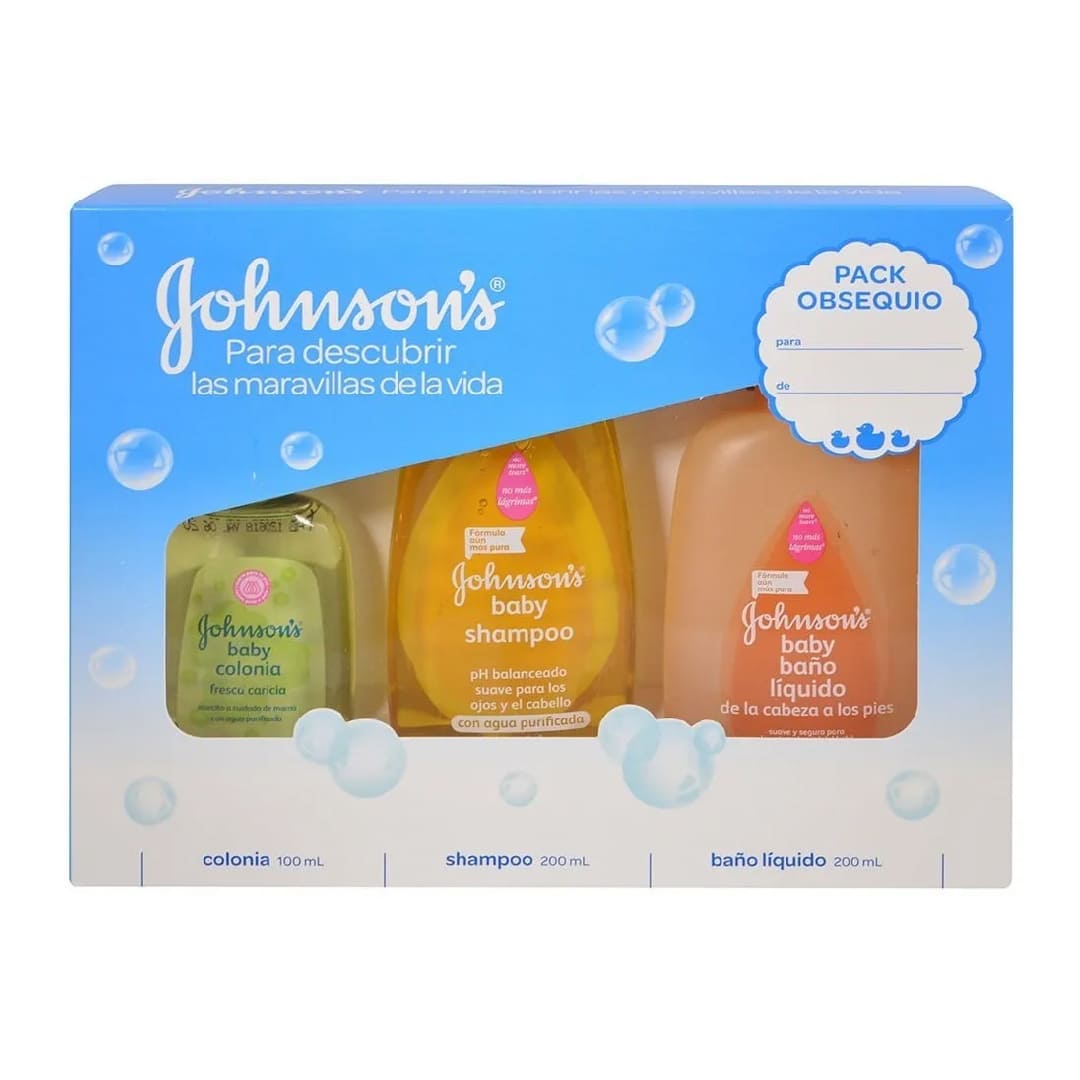 Johnsons y johnsons Pack x3 Para regalo
