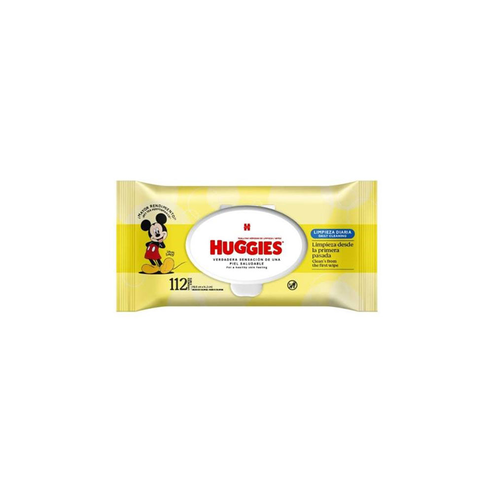 Huggies toallas humedas limpieza diaria x 112 uni.