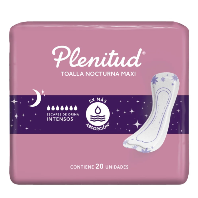 Plenitud Femme Abs. nocturno antibacterial x 20 unid
