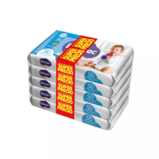 Babysec Ultra toalla húmedas x 250 unid.