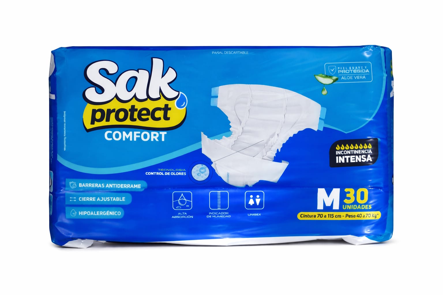 Sak comfort pañales de adultos M x 30 unidades