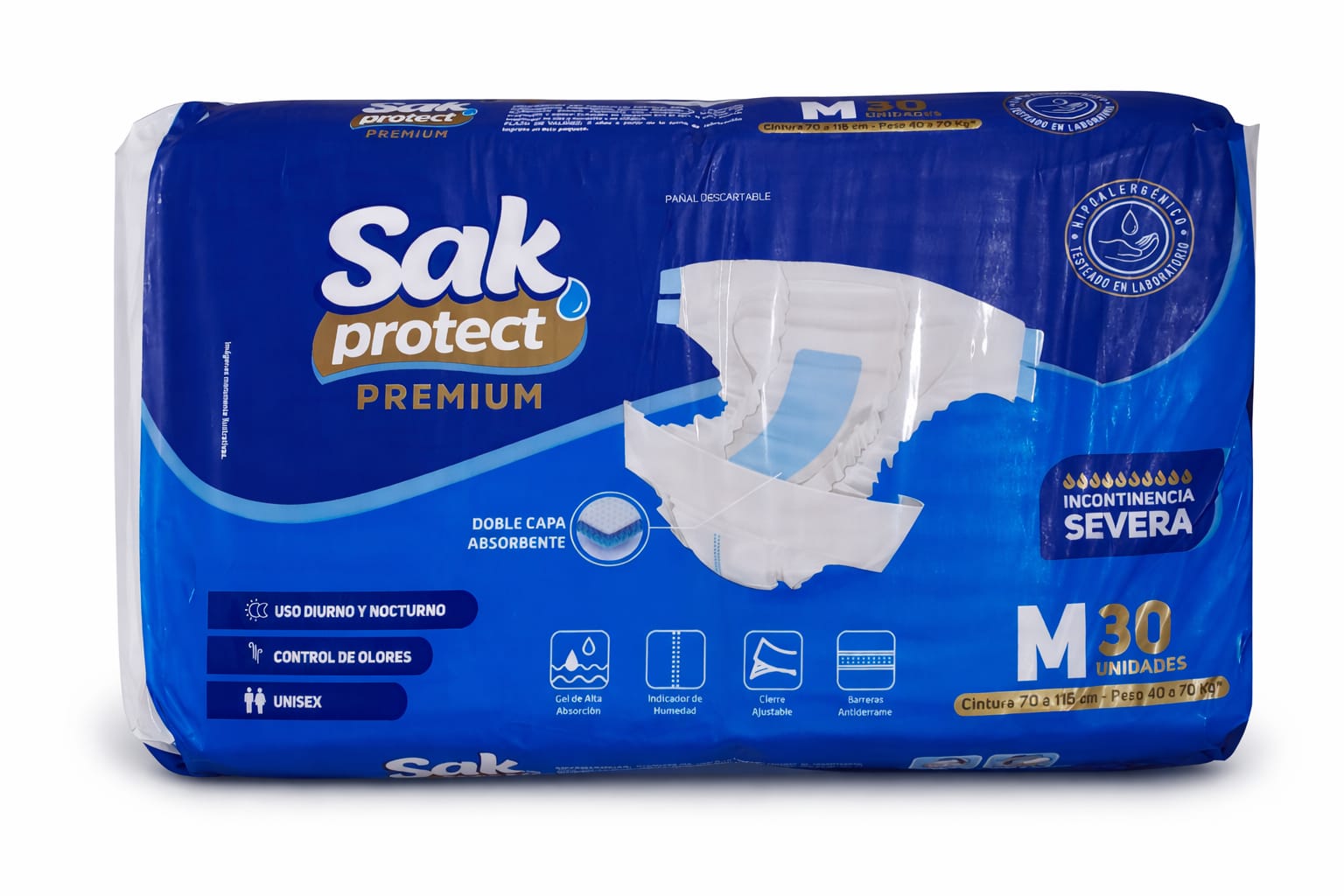 Sak Premium pañales de adultos M x 30 unidades