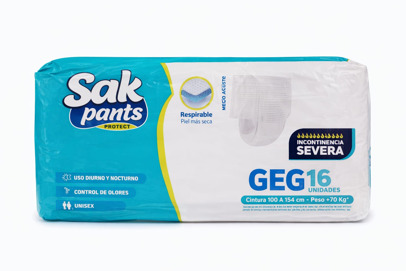 Sak pants protect para adultos GxG x 16 unidades
