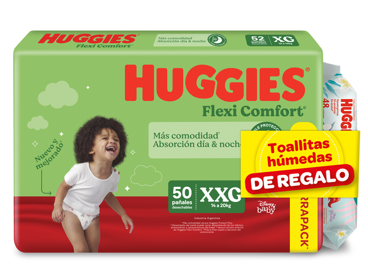 Huggies flexi comfort XXG x50+48 toallas humedas