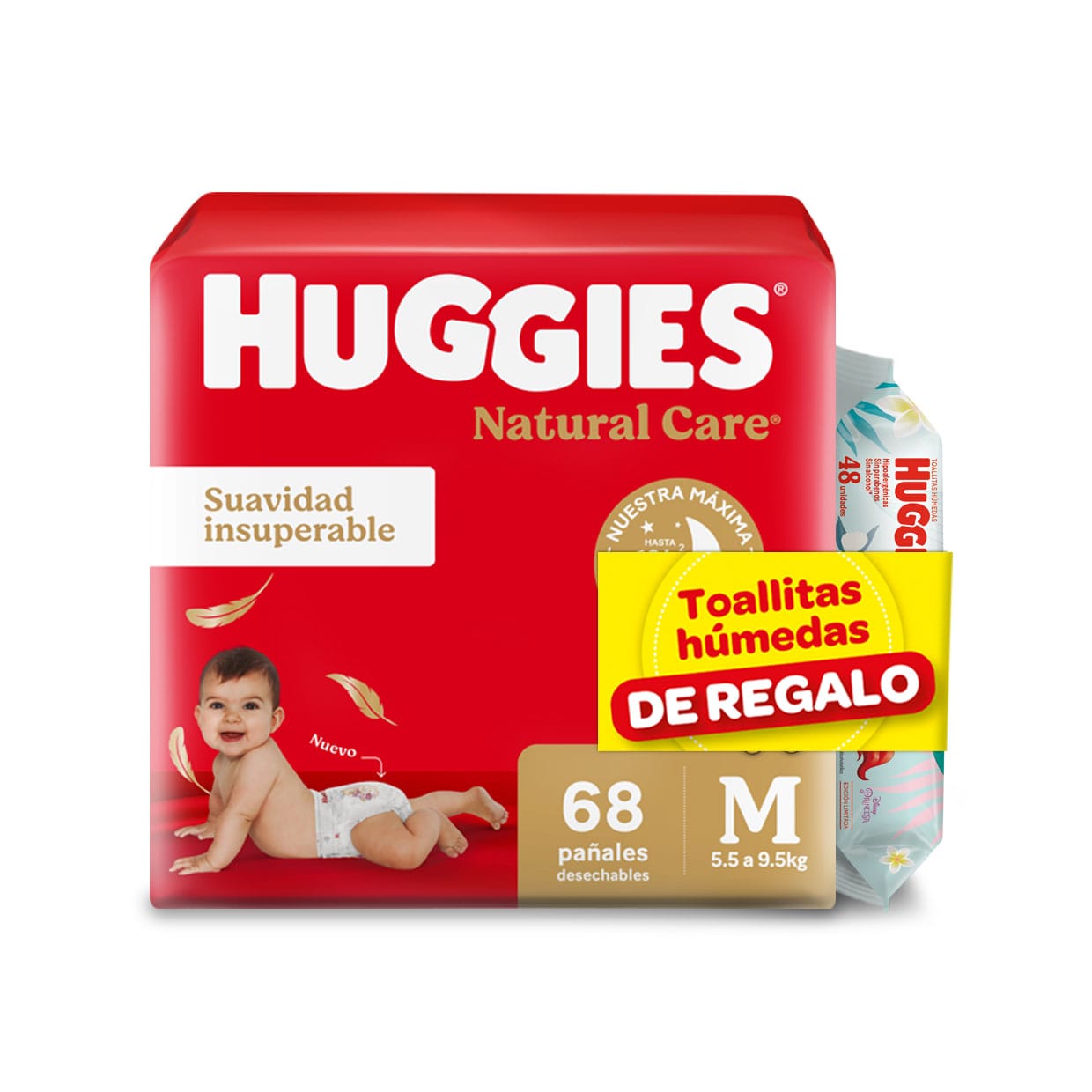 Huggies Natural Care Mx68+48 toallitas humedas