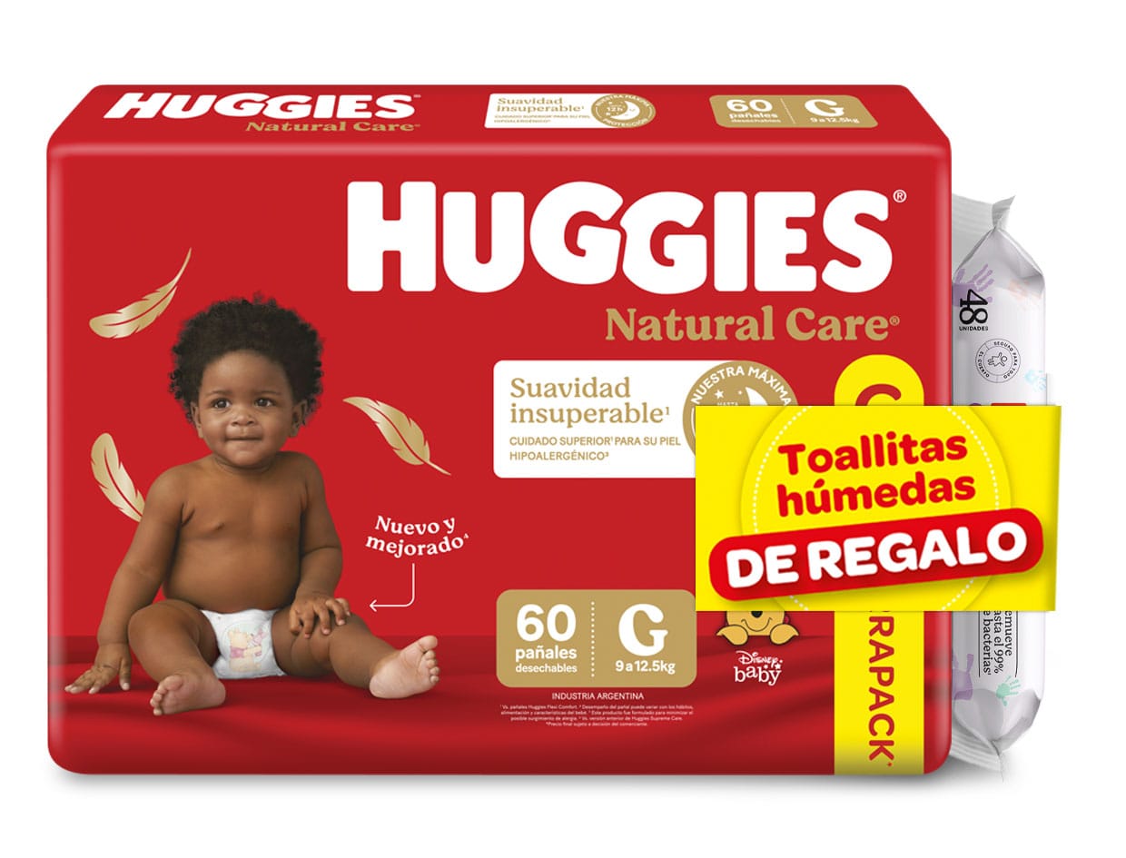 Huggies Natural Care Gx60+48 toallitas humedas