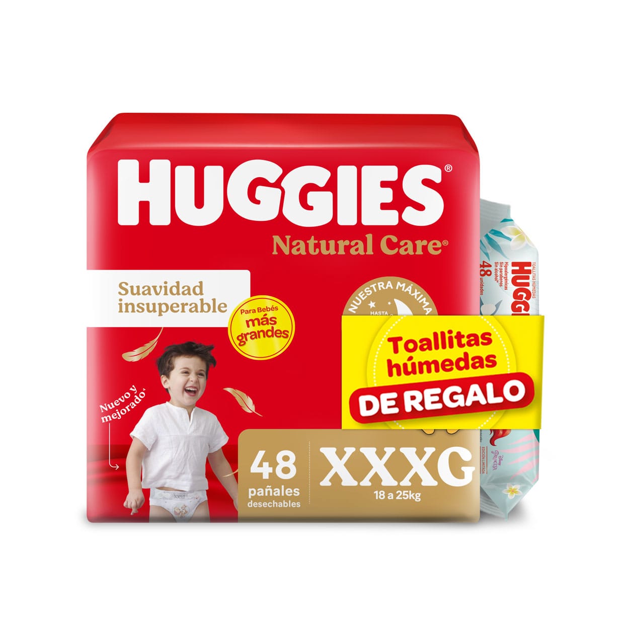Huggies Natura Care XXXGx48+ toallitas humedas