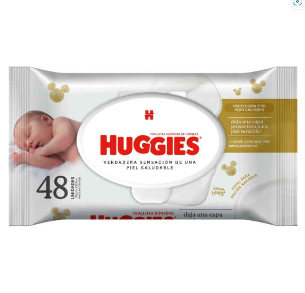 Huggies toalla humeda Oleo calcareo x 48 unidades
